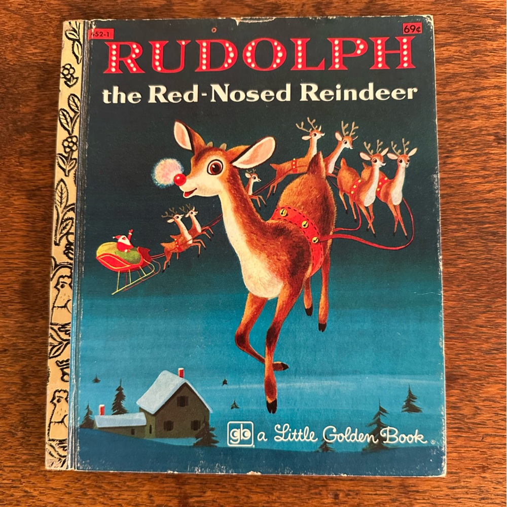 Little Golden Book: Rudolph the Red-Nosed Reindeer - Blue Cover